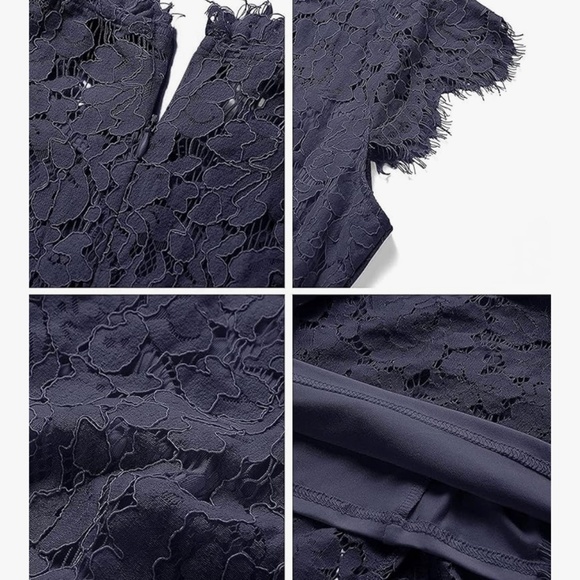 Merokeety Dress, Lace, M, New in Bag, Navy, Midi - Picture 8 of 8